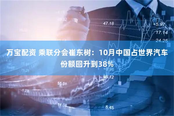 万宝配资 乘联分会崔东树：10月中国占世界汽车份额回升到38%