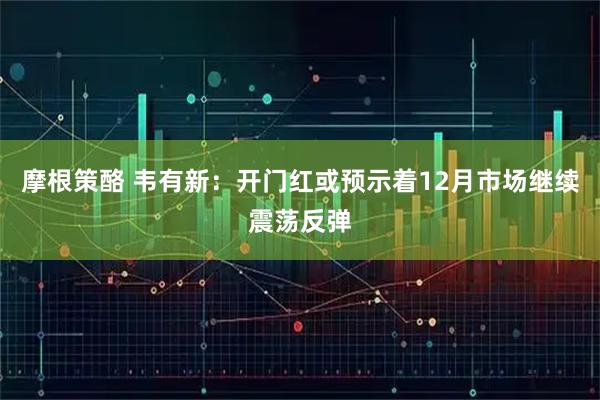 摩根策酪 韦有新：开门红或预示着12月市场继续震荡反弹